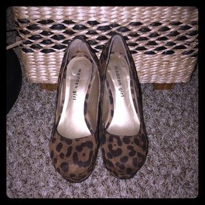 Madden Girl Cheetah Wedges Size 7